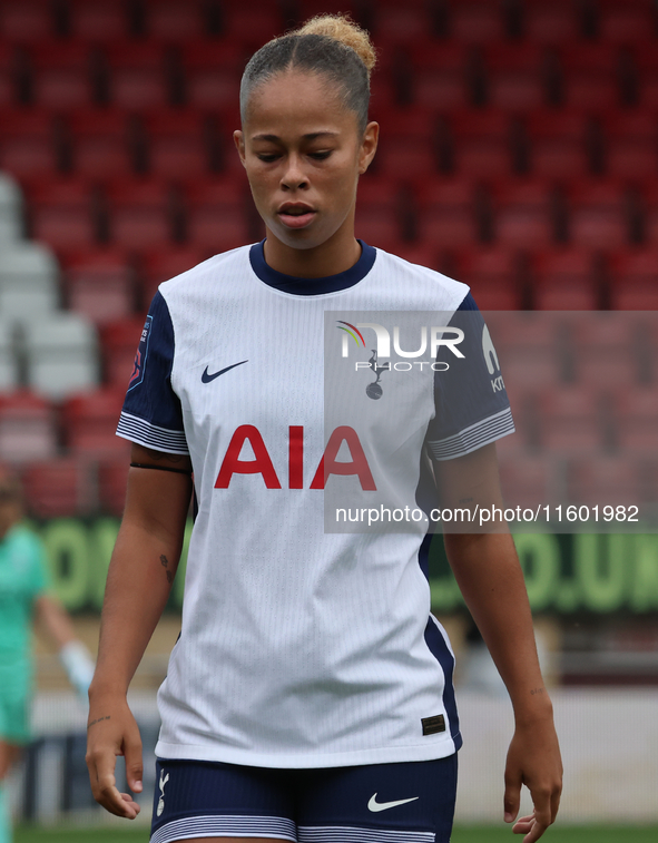 Lenna Gunning-Williams of Tottenham Hotspur Women during the Barclays FA Women's Super League soccer match between Tottenham Hotspur Women a...