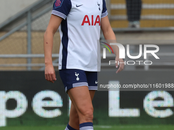 Charlotte Grant of Tottenham Hotspur Women is in action during the Barclays FA Women's Super League soccer match between Tottenham Hotspur W...