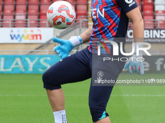 Shae Yanez of Crystal Palace Women warms up before the Barclays FA Women's Super League soccer match between Tottenham Hotspur Women and Cry...