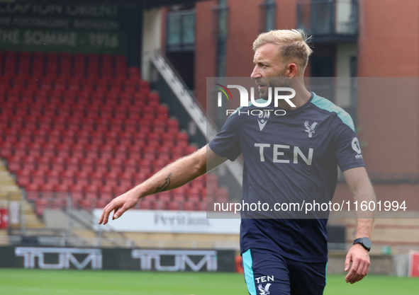 Goalkeeping Coach Daniel Matraszek during the pre-match warm-up during the Barclays FA Women's Super League soccer match between Tottenham H...