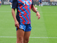 Katie Stengel of Crystal Palace Women warms up before the Barclays FA Women's Super League soccer match between Tottenham Hotspur Women and...