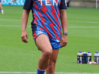 Katie Stengel of Crystal Palace Women warms up before the Barclays FA Women's Super League soccer match between Tottenham Hotspur Women and...