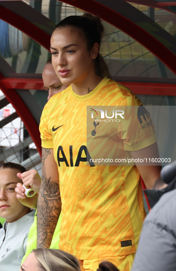 Katelin Talbert (on loan from West Ham United) of Tottenham Hotspur Women during the Barclays FA Women's Super League soccer match between T...