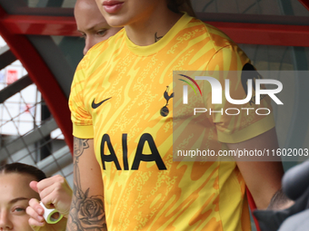 Katelin Talbert (on loan from West Ham United) of Tottenham Hotspur Women during the Barclays FA Women's Super League soccer match between T...