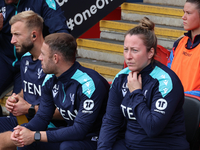 Laura Kaminski, manager of Crystal Palace Women, during the Barclays FA Women's Super League soccer match between Tottenham Hotspur Women an...