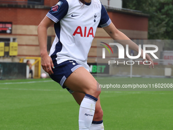 Hayley Raso of Tottenham Hotspur Women is in action during the Barclays FA Women's Super League soccer match between Tottenham Hotspur Women...