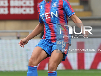 Katie Stengel of Crystal Palace Women plays during the Barclays FA Women's Super League soccer match between Tottenham Hotspur Women and Cry...