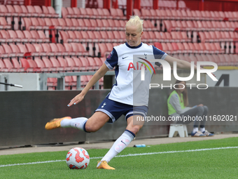 Eveliina Summanen of Tottenham Hotspur Women plays during the Barclays FA Women's Super League soccer match between Tottenham Hotspur Women...