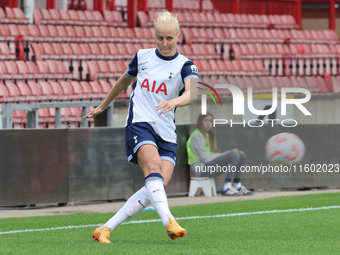 Eveliina Summanen of Tottenham Hotspur Women plays during the Barclays FA Women's Super League soccer match between Tottenham Hotspur Women...