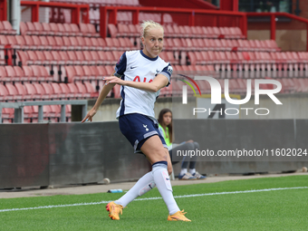 Eveliina Summanen of Tottenham Hotspur Women plays during the Barclays FA Women's Super League soccer match between Tottenham Hotspur Women...