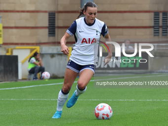 Hayley Raso of Tottenham Hotspur Women is in action during the Barclays FA Women's Super League soccer match between Tottenham Hotspur Women...