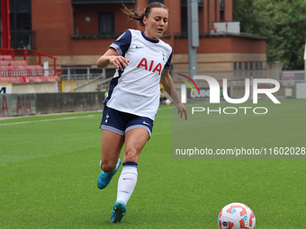 Hayley Raso of Tottenham Hotspur Women is in action during the Barclays FA Women's Super League soccer match between Tottenham Hotspur Women...