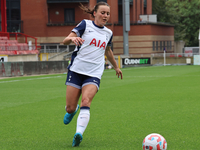 Hayley Raso of Tottenham Hotspur Women is in action during the Barclays FA Women's Super League soccer match between Tottenham Hotspur Women...