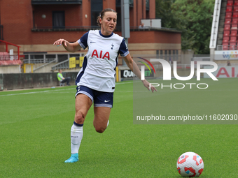 Hayley Raso of Tottenham Hotspur Women is in action during the Barclays FA Women's Super League soccer match between Tottenham Hotspur Women...