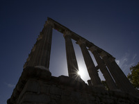 A general view of the Roman ruins of Evora in Evora, Portugal, on November 5, 2023. The mayor of Evora, Carlos Pinto de Sa, announces plans...