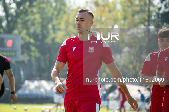 Marcin Urynowicz participates in the game between Hutnik Krakow and Resovia Rzeszow in Krakow, Poland, on September 22, 2024. Betclic 2 Liga...