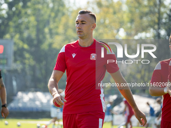 Marcin Urynowicz participates in the game between Hutnik Krakow and Resovia Rzeszow in Krakow, Poland, on September 22, 2024. Betclic 2 Liga...