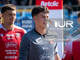 Goalkeeper Jakub Tetyk during the game between Hutnik Krakow and Resovia Rzeszow in Krakow, Poland, on September 22, 2024. Betclic 2 Liga, P...