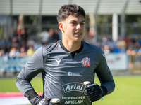 Goalkeeper Jakub Tetyk during the game between Hutnik Krakow and Resovia Rzeszow in Krakow, Poland, on September 22, 2024. Betclic 2 Liga, P...