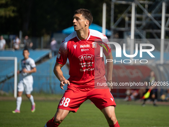 Hlib Bukhal participates in the game between Hutnik Krakow and Resovia Rzeszow in Krakow, Poland, on September 22, 2024. Betclic 2 Liga, Pol...