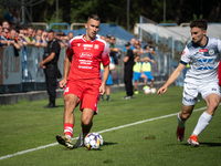 Marcin Urynowicz and Mateusz Sowinski play during the game between Hutnik Krakow and Resovia Rzeszow in Krakow, Poland, on September 22, 202...