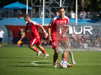 Marcin Urynowicz participates in the game between Hutnik Krakow and Resovia Rzeszow in Krakow, Poland, on September 22, 2024. Betclic 2 Liga...