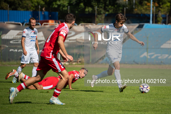 Wojciech Slomka participates in the game between Hutnik Krakow and Resovia Rzeszow in Krakow, Poland, on September 22, 2024. Betclic 2 Liga,...