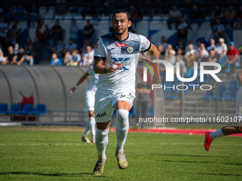 Igors Tarasovs participates in the game between Hutnik Krakow and Resovia Rzeszow in Krakow, Poland, on September 22, 2024. Betclic 2 Liga,...