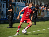 Dawid Pieniazek plays during the game between Hutnik Krakow and Resovia Rzeszow in Krakow, Poland, on September 22, 2024. Betclic 2 Liga, Po...