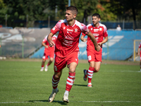 Maciej Gorski participates in the game between Hutnik Krakow and Resovia Rzeszow in Krakow, Poland, on September 22, 2024. Betclic 2 Liga, P...