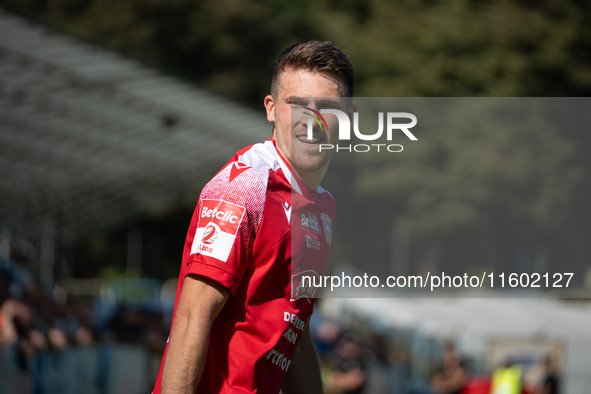 Danian Pavlas during the game between Hutnik Krakow and Resovia Rzeszow in Krakow, Poland, on September 22, 2024. Betclic 2 Liga, Polish foo...