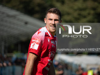 Danian Pavlas during the game between Hutnik Krakow and Resovia Rzeszow in Krakow, Poland, on September 22, 2024. Betclic 2 Liga, Polish foo...