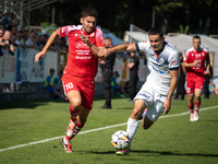 Maksymilian Hebel and Filip Jania play during the game between Hutnik Krakow and Resovia Rzeszow in Krakow, Poland, on September 22, 2024. B...