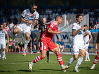 Betclic 2 Liga game between Hutnik Krakow and Resovia Rzeszow in Krakow, Poland, on September 22, 2024. Polish football second league match...