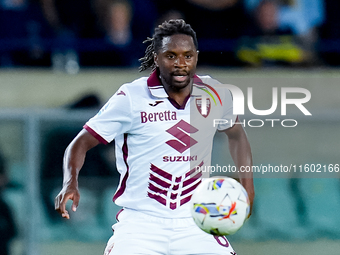 Adrien Tameze of Torino FC during the Serie A Enilive match between Hellas Verona and Torino FC at Stadio Marcantonio Bentegodi on September...