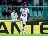 Valentino Lazaro of Torino FC during the Serie A Enilive match between Hellas Verona and Torino FC at Stadio Marcantonio Bentegodi on Septem...