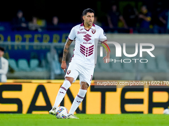 Guillermo Maripan of Torino FC during the Serie A Enilive match between Hellas Verona and Torino FC at Stadio Marcantonio Bentegodi on Septe...