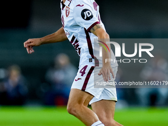 Borna Sosa of Torino FC during the Serie A Enilive match between Hellas Verona and Torino FC at Stadio Marcantonio Bentegodi on September 20...