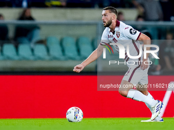 Sebastian Walukiewicz of Torino FC during the Serie A Enilive match between Hellas Verona and Torino FC at Stadio Marcantonio Bentegodi on S...