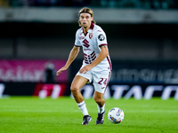 Borna Sosa of Torino FC during the Serie A Enilive match between Hellas Verona and Torino FC at Stadio Marcantonio Bentegodi on September 20...