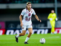 Borna Sosa of Torino FC during the Serie A Enilive match between Hellas Verona and Torino FC at Stadio Marcantonio Bentegodi on September 20...