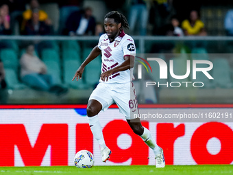 Adrien Tameze of Torino FC during the Serie A Enilive match between Hellas Verona and Torino FC at Stadio Marcantonio Bentegodi on September...