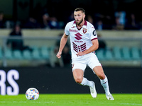 Sebastian Walukiewicz of Torino FC during the Serie A Enilive match between Hellas Verona and Torino FC at Stadio Marcantonio Bentegodi on S...