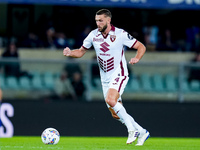 Sebastian Walukiewicz of Torino FC during the Serie A Enilive match between Hellas Verona and Torino FC at Stadio Marcantonio Bentegodi on S...