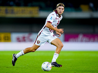 Borna Sosa of Torino FC during the Serie A Enilive match between Hellas Verona and Torino FC at Stadio Marcantonio Bentegodi on September 20...