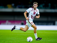 Borna Sosa of Torino FC during the Serie A Enilive match between Hellas Verona and Torino FC at Stadio Marcantonio Bentegodi on September 20...