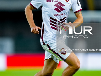 Borna Sosa of Torino FC during the Serie A Enilive match between Hellas Verona and Torino FC at Stadio Marcantonio Bentegodi on September 20...