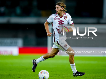 Borna Sosa of Torino FC during the Serie A Enilive match between Hellas Verona and Torino FC at Stadio Marcantonio Bentegodi on September 20...