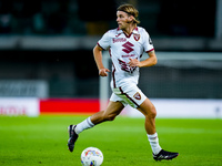 Borna Sosa of Torino FC during the Serie A Enilive match between Hellas Verona and Torino FC at Stadio Marcantonio Bentegodi on September 20...