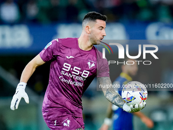 Lorenzo Montipo' of Hellas Verona during the Serie A Enilive match between Hellas Verona and Torino FC at Stadio Marcantonio Bentegodi on Se...